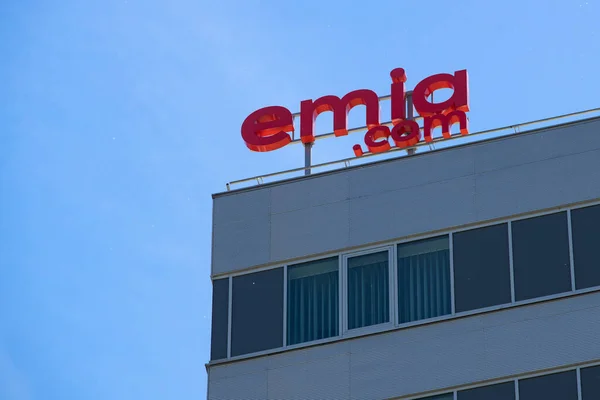 Bukarest Rumänien Mai 2022 Das Logo Von Emia Com Ist — Stockfoto