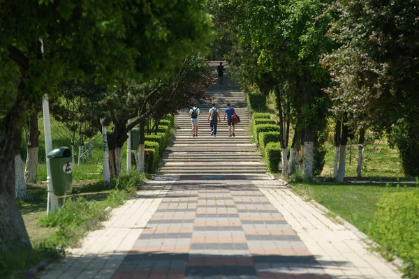 Bucarest Rumania Mayo 2022 Parque Del Campus Universidad Politécnica Bucarest —  Fotos de Stock