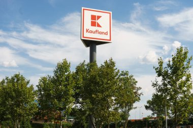 Bucharest, Romania - August 09, 2022: A German supermarket Kaufland in Bucharest, Romania. This image is for editorial use only.