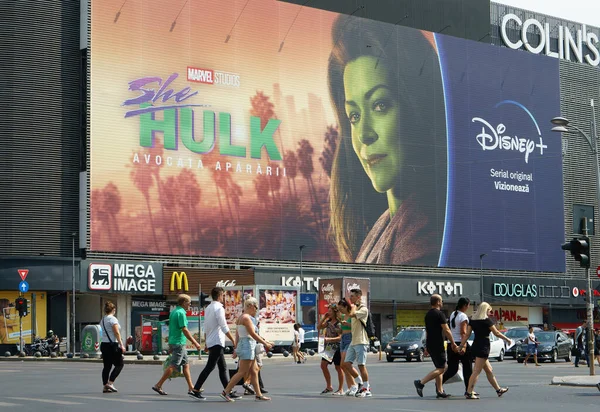 Bucharest, Romania - August 17, 2022: The statue of the great mathematician, teacher and academician Spiru Haret made by sculptor Ion Jalea on Carrara marble in 1935, in University Square. This image is for editorial use only.
