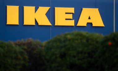 Bükreş, Romanya - 07 Ekim 2022: IKEA Bükreş Baneasa mağazası, Romanya 'nın kuzeyinde.