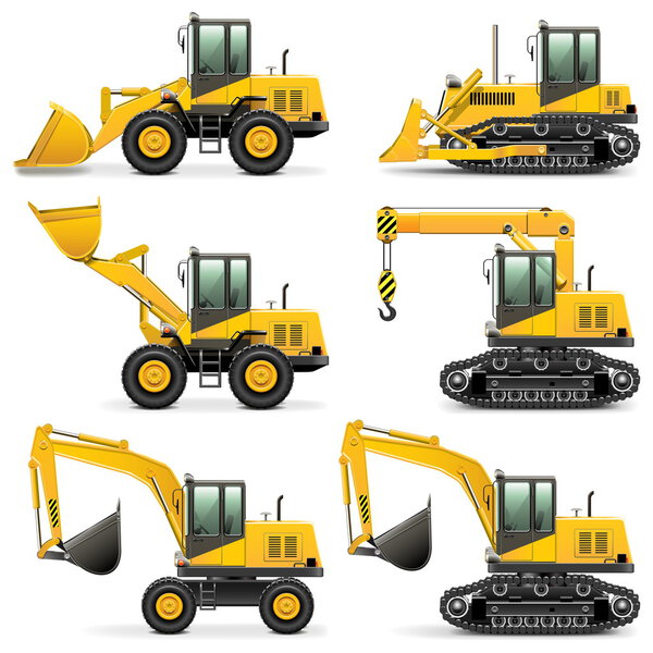 Vector Construction Machines Set 3