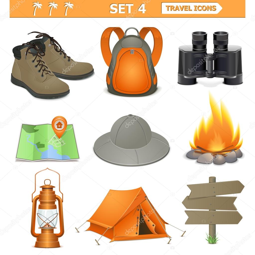 Vector travel icons set 4