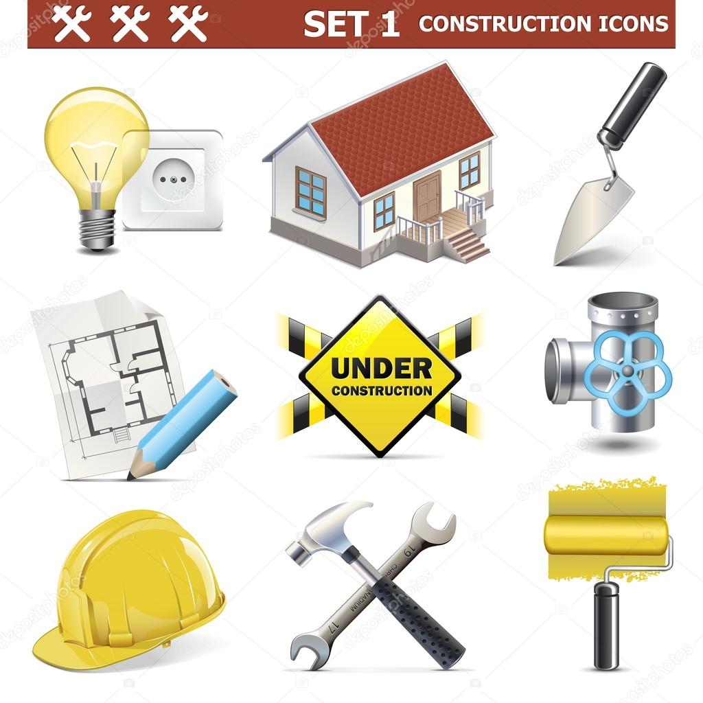 Vector Construction Icons Set 1