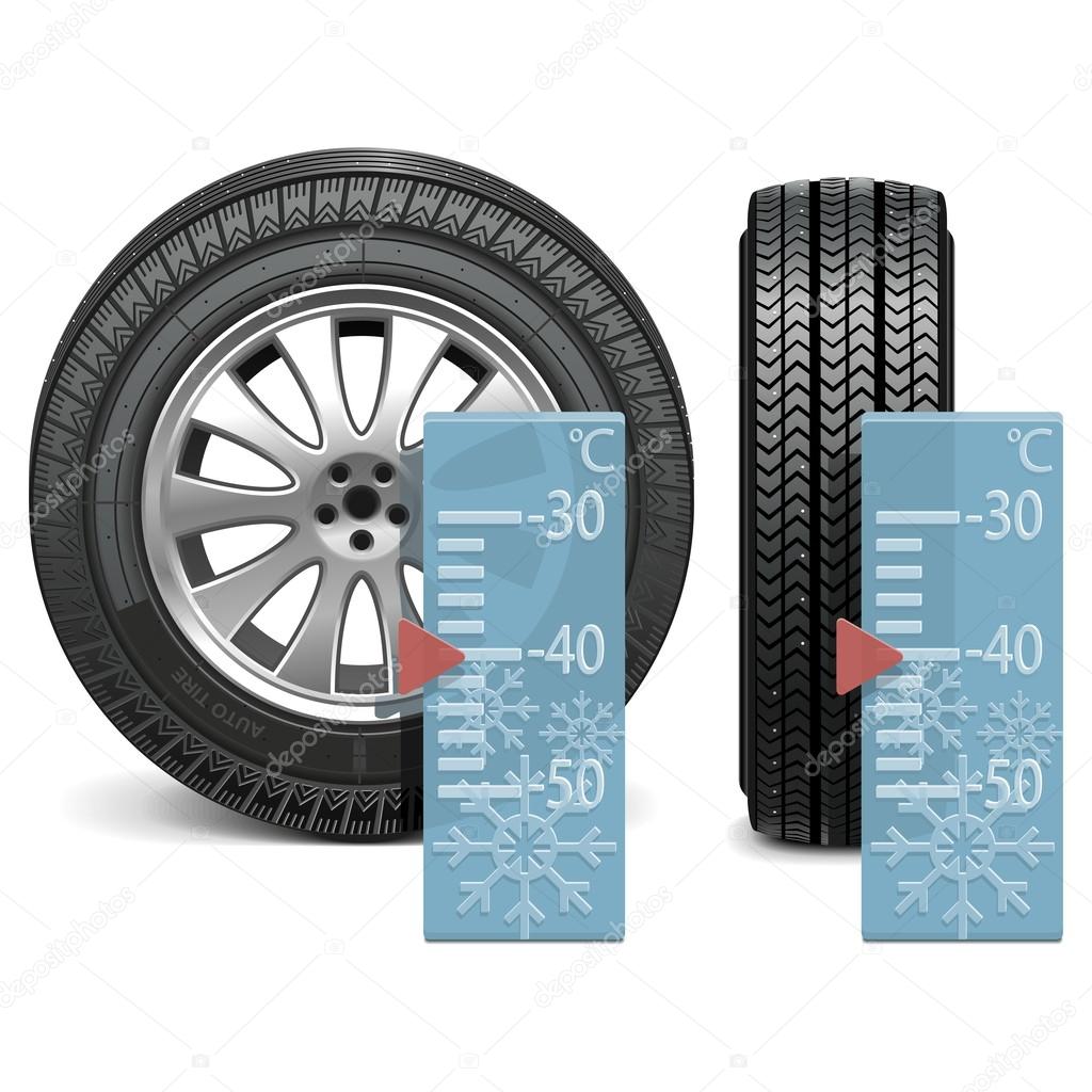 Vector winter tire