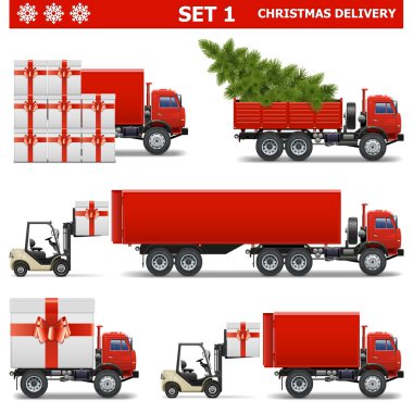 Teslimat 1 olarak Noel vektör