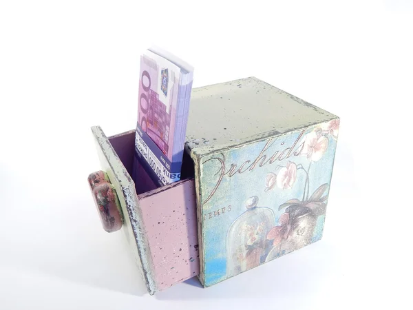Casket, box hand made, decoupage — Stock Photo, Image
