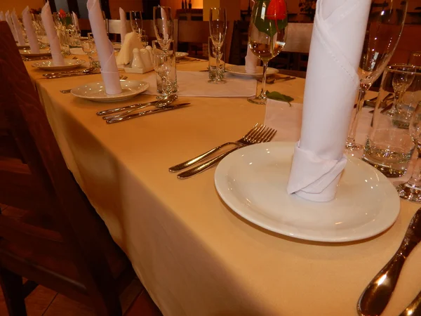 Masa dekorasyonu, düğün, doğum günü, tatil — Stok fotoğraf