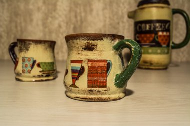 kahve seti, Dekopaj, el yapımı