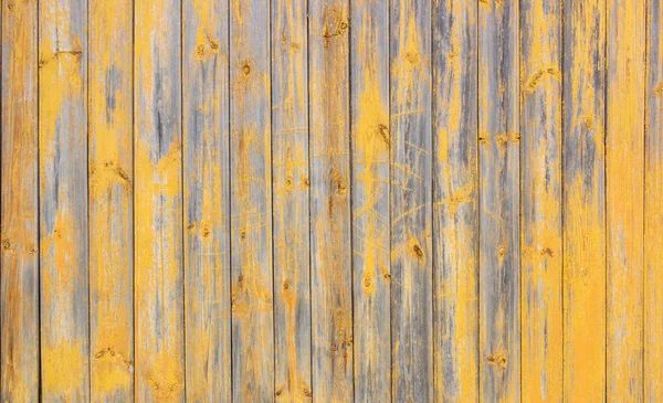 Old Grey Yellow Wooden Background Cracks Scratches Vintage Style — Stock Photo, Image