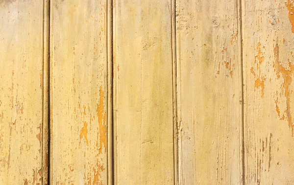 陈旧不堪的灰色和黄色木制背景 带有老式风格的裂缝和划痕 — 图库照片