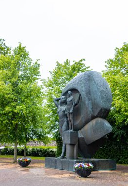 Oslo, Norveç - 06 03 2019: 1940-1945 Savaşı Mağdurları Ulusal Anıtı