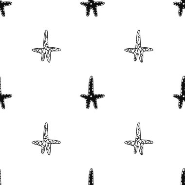 Yıldızlar kusursuz desen. Clother, Ambalaj ve Hediyelik Eşyalar için vektör çizimi.