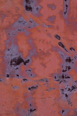 Paslı metal duvarın dokusu farklı noktalar, arka plan, dikey