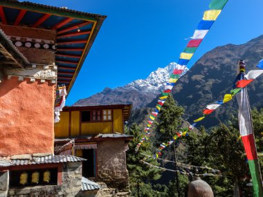 nepal dağ dingboch ikinci büyük Budist manastırda