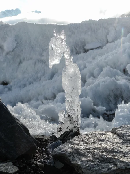 Diep gletsjerijs en crestal Himalaya — Stockfoto