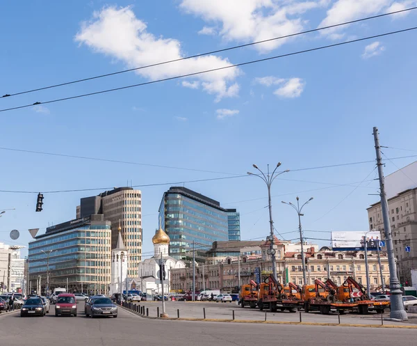 Цікава перспектива на велике місто - мегаполіс — стокове фото