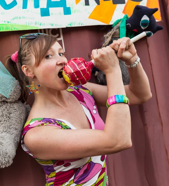 Fille enfant à la fête Rolet — Photo