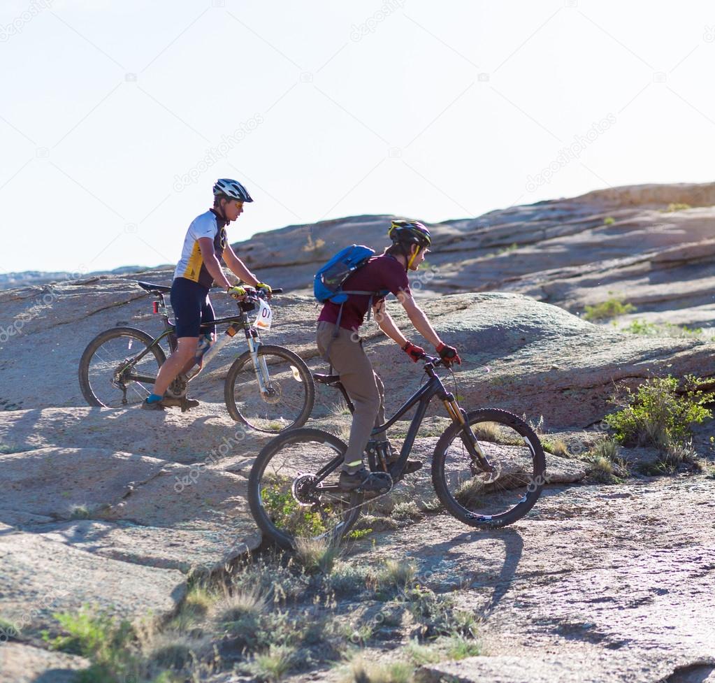 Biking for a wonderful wonderful stone for - unearthly landscape