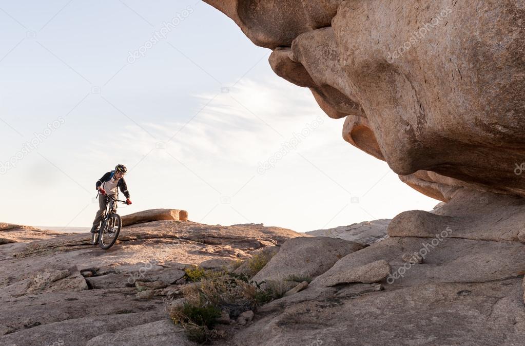 Biking for a wonderful wonderful stone for - unearthly landscape