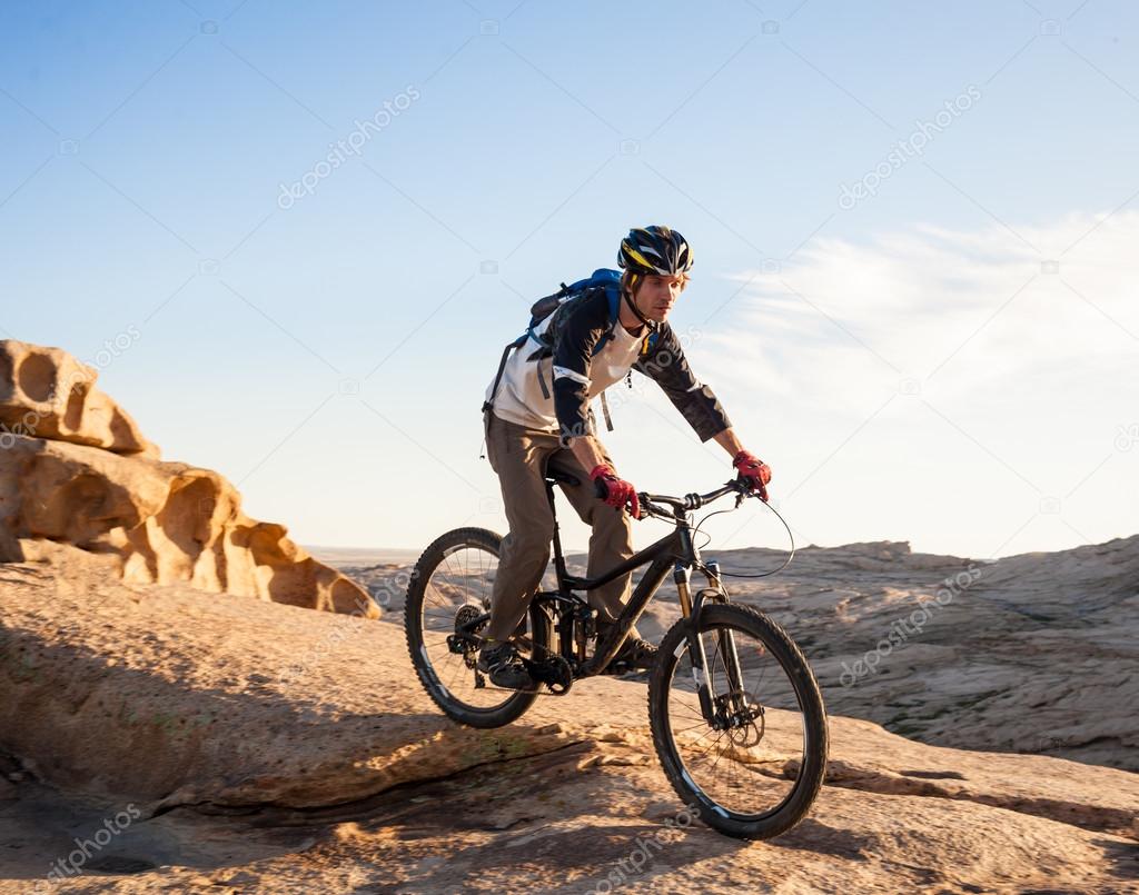 Biking for a wonderful wonderful stone for - unearthly landscape