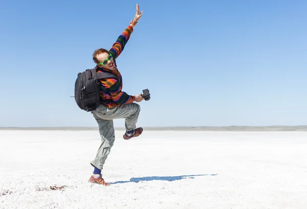 Homme engagé dans la nature affaires masculines — Photo