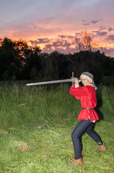 Medieval sword symbol of power. — Stock Photo, Image