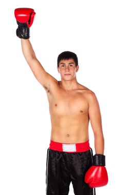 genç erkek kick boks şampiyonu