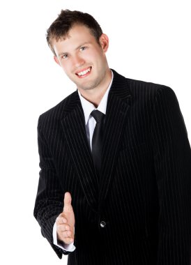 Yakışıklı beyaz işadamı