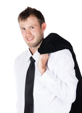 Yakışıklı beyaz işadamı