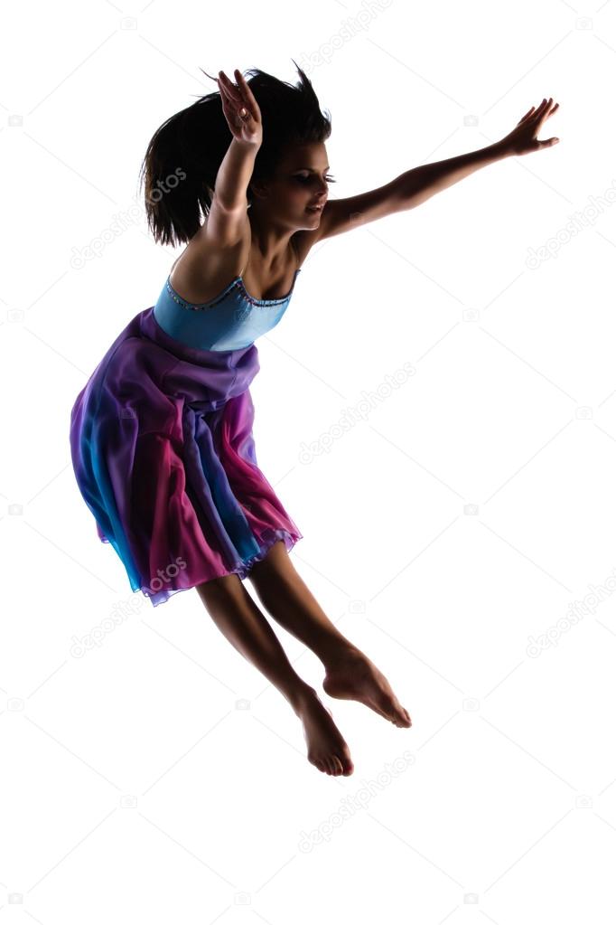 Female modern dancer