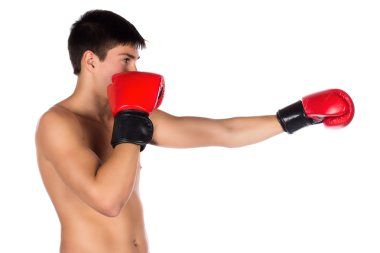 genç erkek kick boks şampiyonu