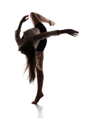 Beautiful female dancer clipart