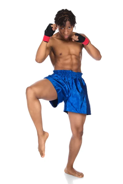 Lutador de boxe masculino — Fotografia de Stock