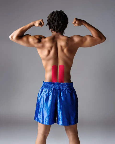 Lutador de boxe masculino — Fotografia de Stock