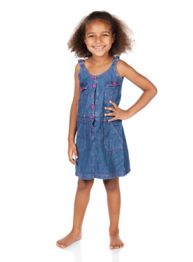 sevimli Afrikalı kız