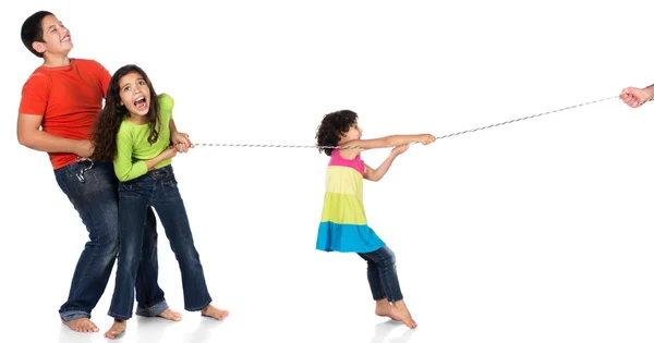 üç çocuğu oynama