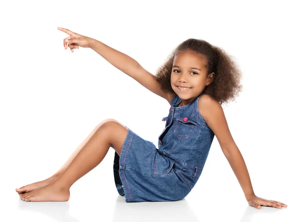 Schattig Afrikaanse meisje — Stockfoto