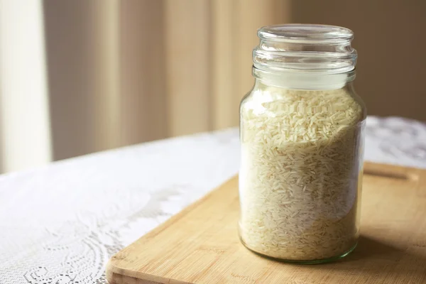 Uncooked white rice — Stock Photo, Image