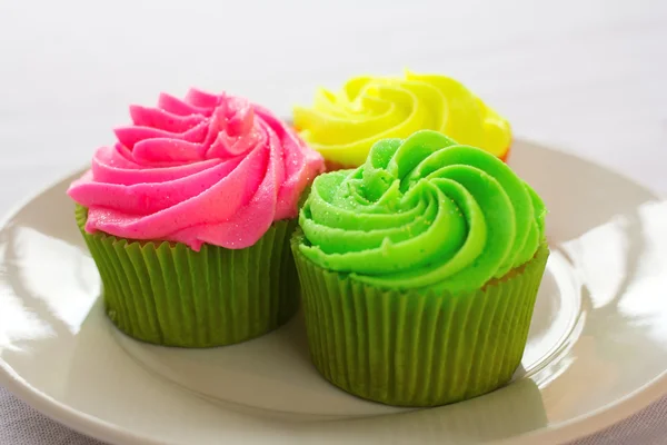 Bright colorful cupcakes — Stock Photo, Image