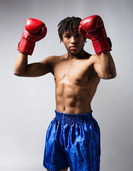 Male boxing fighter — Stock Photo, Image