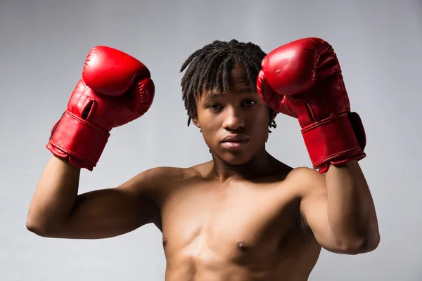 Male boxing fighter — Stock Photo, Image