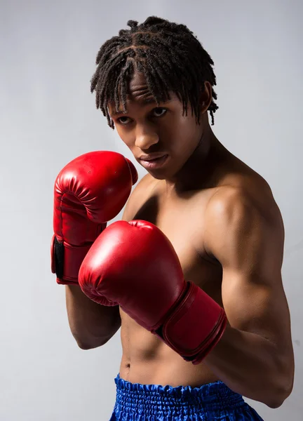 Male boxing fighter — Stock Photo, Image