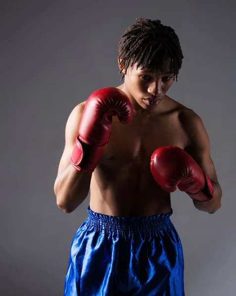 Male boxing fighter — Stock Photo, Image