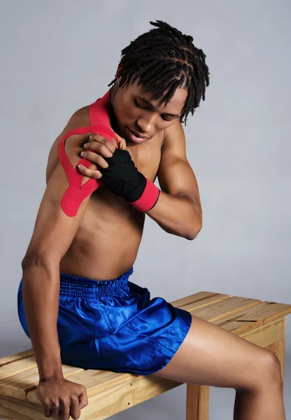 Male boxing fighter — Stock Photo, Image