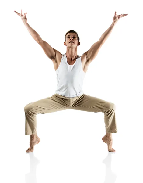 Caucasian male dancer — Stock Photo, Image