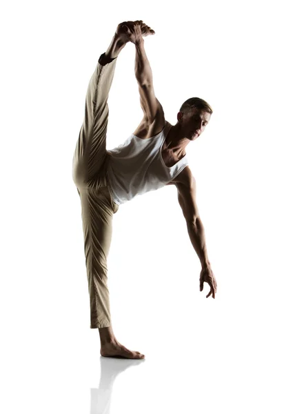 Caucasian male dancer — Stock Photo, Image