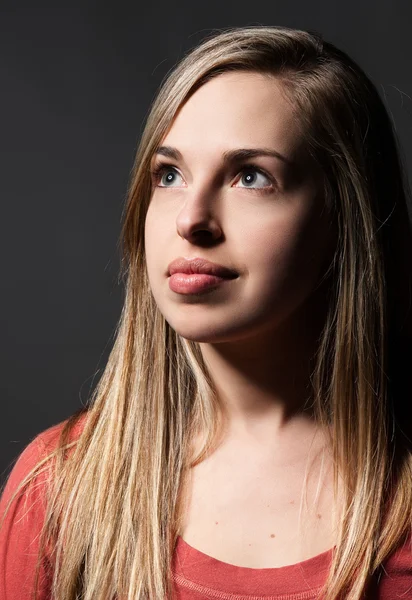 Natuurlijke schoonheid make-up meisje — Stockfoto