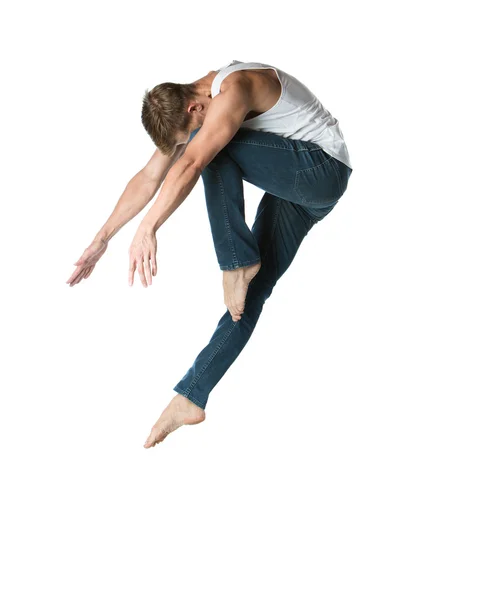 Caucasian male dancer — Stock Photo, Image