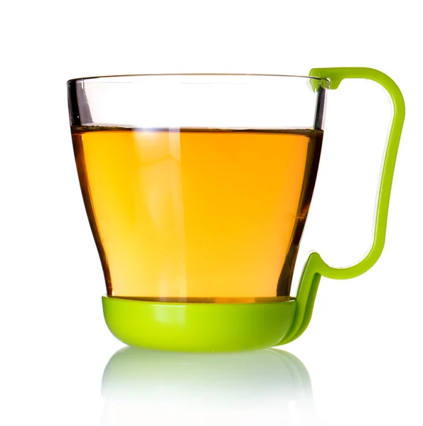 Bir fincan çay petrol izole simgesini — Stok fotoğraf